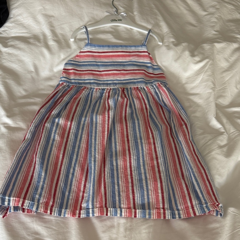 OshKosh B'gosh Striped Dress in Red, Blue, and White